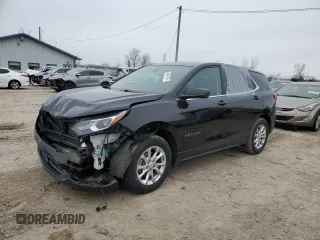 2020 Chevrolet Equinox LT with VIN 2GNAXTEV0L6223860, listed as a Copart auction lot 53030215 with 34,891 mi miles and Salvage title. Bid and sale history available at DreamBid. Image 1.