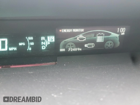 2014 Toyota Prius Four z VIN JTDKN3DU9E0387275, wystawiony jako Copart lot #55976945 z przebiegiem 72 489 mil mil oraz Szkoda całkowita • Salvage title. Historia ofert i sprzedaży dostępna na DreamBid. Obrazek 9.