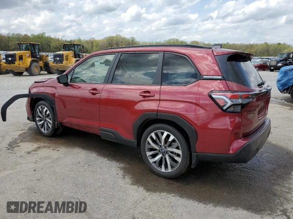 2025 Subaru Forester Touring с VIN JF2SLDTC0SH424412, выставлен на аукционе Copart как лот 51385225 с пробегом 8 405 миль миль и Списание • Salvage title. История ставок и продаж доступна на DreamBid. Изображение 2.