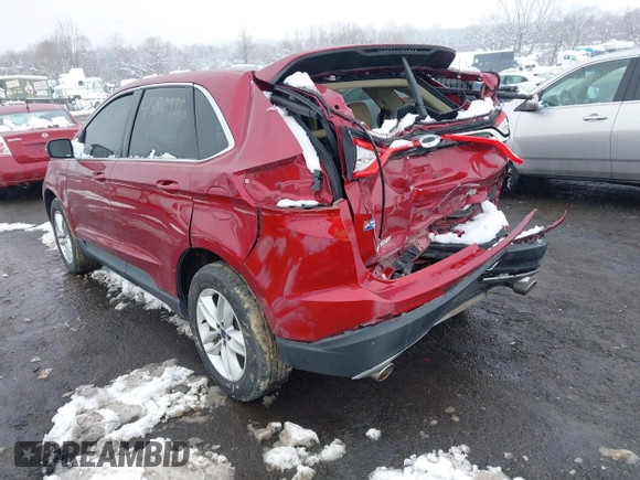 2015 Ford Edge SEL with VIN 2FMTK4J82FBC08483, listed as a IAAI auction lot 41552998 with 124,720 mi miles. Bid and sale history available at carsss.com. Image 3.