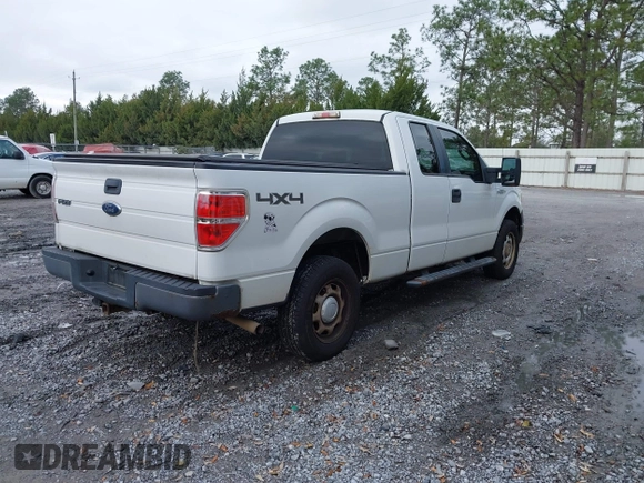2010 Ford F-150 XL with VIN 1FTEX1EW7AKE03483, listed as a IAAI auction lot 41661717 with 204,739 mi miles. Bid and sale history available at carsss.com. Image 4.