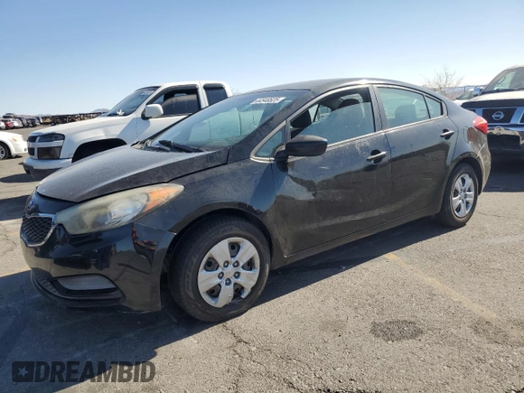 2015 Kia Forte LX with VIN KNAFK4A61F5426741, listed as a Copart auction lot 44548525 with 154,265 mi miles and Salvage Title. Bid and sale history available at carsss.com. Image 1.