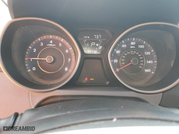 2016 Hyundai Elantra SE with VIN 5NPDH4AE6GH715101, listed as a Copart auction lot 46816715 with 133,348 mi miles and Salvage Title. Bid and sale history available at carsss.com. Image 9.