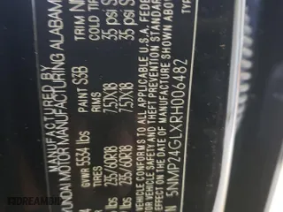 2024 Hyundai Santa Fe SEL with VIN 5NMP24GLXRH006482, listed as a Copart auction lot 59469954 with 136 mi miles and Salvage Title. Bid and sale history available at carsss.com. Image 14.