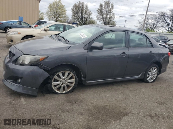 2009 Toyota Corolla with VIN 1NXBU40E89Z147619, listed as a Copart auction lot 53291535 with 196,840 mi miles and Salvage Title. Bid and sale history available at carsss.com. Image 1.