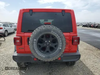 2021 Jeep Wrangler Unlimited Willys with VIN 1C4HJXDM8MW603982, listed as a Copart auction lot 52986495 with 80,474 mi miles and Salvage title. Bid and sale history available at DreamBid. Image 6.