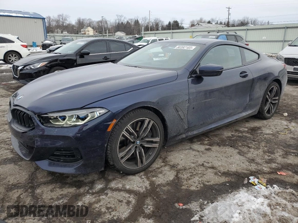 2023 BMW 8 Series 840i with VIN WBAAE4C06PCM57720, listed as a Copart auction lot 80392103 with 19,432 mi miles. Bid and sale history available at carsss.com. Image 1.