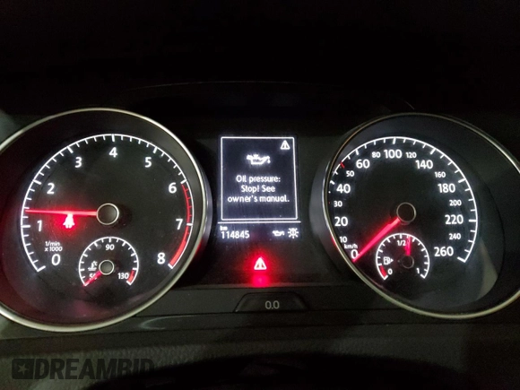 2018 Volkswagen Golf S с VIN 3VWG17AU6JM271727, выставлен на аукционе Copart как лот 86751484 с пробегом 114 845 миль миль и Чистый • Clean title. История ставок и продаж доступна на DreamBid. Изображение 9.