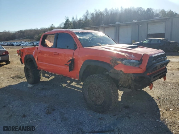 2023 Toyota Tacoma 4WD SR with VIN 3TYCZ5AN4PT107591, listed as a Copart auction lot 46186365 with 50,157 mi miles and Salvage Title. Bid and sale history available at carsss.com. Image 4.