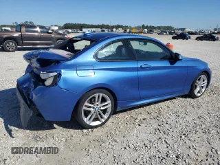 2015 BMW 2 Series 228i with VIN WBA1F5C50FV256672, listed as a Copart auction lot 50062235 with 120,213 mi miles and Salvage Title. Bid and sale history available at carsss.com. Image 3.