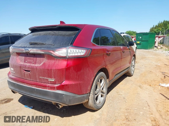 2015 Ford Edge Titanium z VIN 2FMTK3K97FBB06890, wystawiony jako IAAI lot #42241919 z przebiegiem 179 181 mil mil oraz . Historia ofert i sprzedaży dostępna na DreamBid. Obrazek 4.