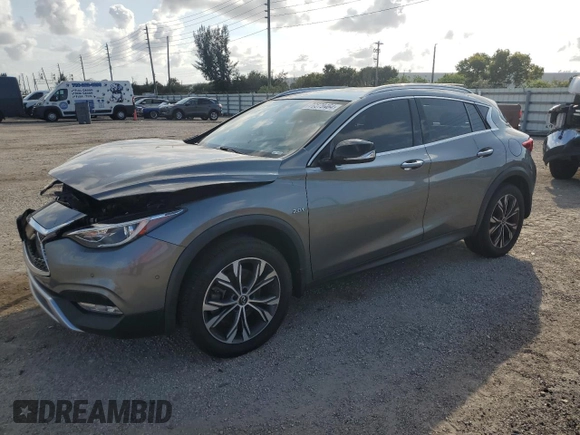 2017 Infiniti QX30 Luxury with VIN SJKCH5CR3HA030285, listed as a Copart auction lot 78579464 with 74,645 mi miles and Salvage Title. Bid and sale history available at carsss.com. Image 1.
