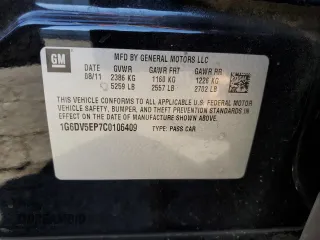 2012 Cadillac CTS-V z VIN 1G6DV5EP7C0106409, wystawiony jako Copart lot #77226824 z przebiegiem 96 327 mil mil oraz Szkoda całkowita • Salvage title. Historia ofert i sprzedaży dostępna na DreamBid. Obrazek 13.
