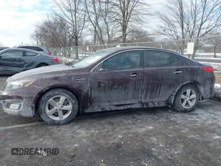 2014 Kia Optima LX with VIN 5XXGM4A71EG289837, listed as a IAAI auction lot 41418069 with 97,662 mi miles. Bid and sale history available at carsss.com. Image 14.