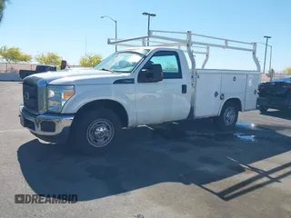 2015 Ford F-250 XL with VIN 1FDBF2A64FEB00678, listed as a IAAI auction lot 42239611 with 108,040 mi miles and . Bid and sale history available at DreamBid. Image 2.