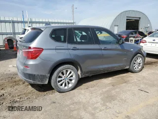 2013 BMW X3 xDrive28i with VIN 5UXWX9C57D0A20612, listed as a Copart auction lot 52385895 with 146,257 mi miles and Salvage Title. Bid and sale history available at DreamBid. Image 3.