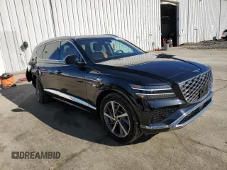 2025 Genesis GV80 z VIN KMUHDESC9SU214604, wystawiony jako Copart lot #50236995 z przebiegiem 4746 mil mil oraz Szkody całkowita. Historia ofert i sprzedaży dostępna na DreamBid. Obrazek 4.