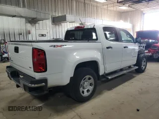 2021 Chevrolet Colorado 4WD Work Truck with VIN 1GCGTBEN5M1145380, listed as a Copart auction lot 83498474 with 76,219 mi miles and Salvage title. Bid and sale history available at DreamBid. Image 3.