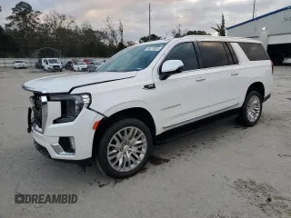 2024 GMC Yukon XL SLT with VIN 1GKS2GKD2RR218983, listed as a Copart auction lot 86210034 with 14,489 mi miles and Salvage Title. Bid and sale history available at carsss.com. Image 1.