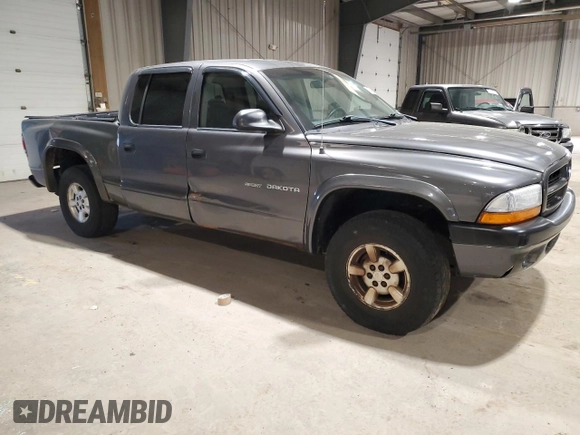2002 Dodge Dakota Sport with VIN 1B7HG38N02S587775, listed as a Copart auction lot 53423675 with 188,900 mi miles and Salvage Title. Bid and sale history available at carsss.com. Image 4.