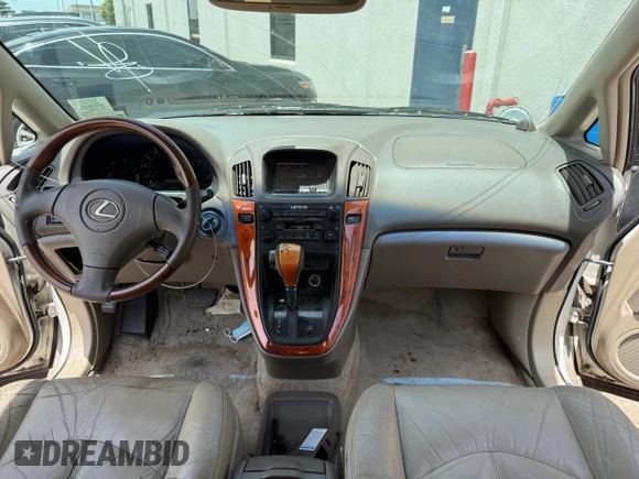2003 Lexus RX 300 z VIN JTJGF10U230160646, wystawiony jako Copart lot #61209735 z przebiegiem 224 280 mil mil oraz Czysty tytuł • Clean title. Historia ofert i sprzedaży dostępna na DreamBid. Obrazek 9.