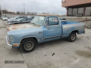 1988 Dodge D/W 100 with VIN 1B7FD04X1JS635451, listed as a Copart auction lot 77610474 with 74,691 mi miles and Non Repairable. Bid and sale history available at carsss.com. Image 1.
