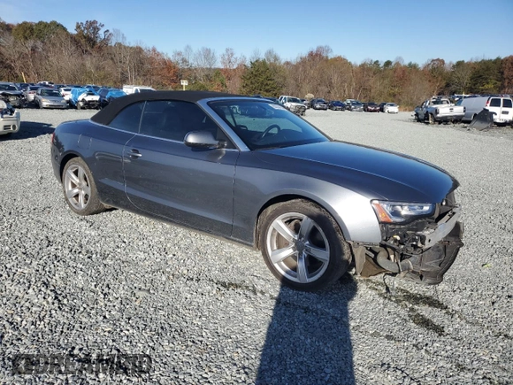 2015 Audi A5 Premium with VIN WAUCFAFH1FN010902, listed as a Copart auction lot 80264624 with 129,786 mi miles and Salvage title. Bid and sale history available at DreamBid. Image 4.