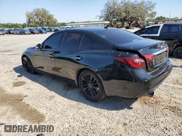 2019 Infiniti Q50 Luxe z VIN JN1EV7AP9KM515606, wystawiony jako Copart lot #53248805 z przebiegiem 100 081 mil mil oraz Nie do naprawy • Non repairable. Historia ofert i sprzedaży dostępna na DreamBid. Obrazek 2.