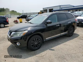 2013 Nissan Pathfinder SL with VIN 5N1AR2MN1DC648958, listed as a Copart auction lot 58869375 with 186,056 mi miles and Clean title. Bid and sale history available at DreamBid. Image 1.