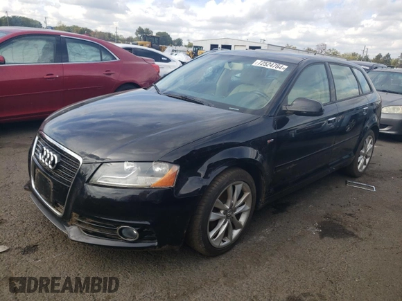 2012 Audi A3 2.0 TDI Premium with VIN WAUBJAFM1CA060001, listed as a Copart auction lot 72524764 with 78,175 mi miles and Clean Title. Bid and sale history available at carsss.com. Image 1.