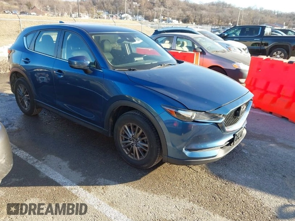 2018 Mazda CX-5 Sport with VIN JM3KFBBM6J0446262, listed as a IAAI auction lot 41410799 with 155,807 mi miles. Bid and sale history available at carsss.com. Image 1.