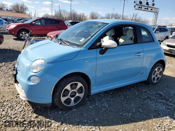 2016 FIAT 500e z VIN 3C3CFFGEXGT170268, wystawiony jako Copart lot #48843145 z przebiegiem 27 323 mil mil oraz Szkoda całkowita • Salvage title. Historia ofert i sprzedaży dostępna na DreamBid. Obrazek 1.