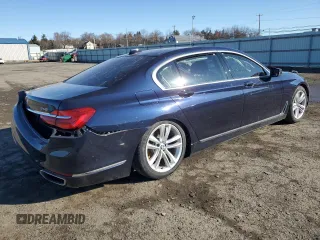 2018 BMW 7 Series ALPINA B7 xDrive with VIN WBA7F2C54JG423847, listed as a Copart auction lot 48316245 with 0 mi miles and Salvage Title. Bid and sale history available at carsss.com. Image 3.