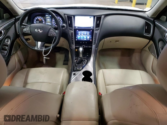 2017 Infiniti Q50 3.0t Sport with VIN JN1EV7AR1HM834878, listed as a Copart auction lot 50306635 with 81,302 mi miles and Salvage Title. Bid and sale history available at carsss.com. Image 8.