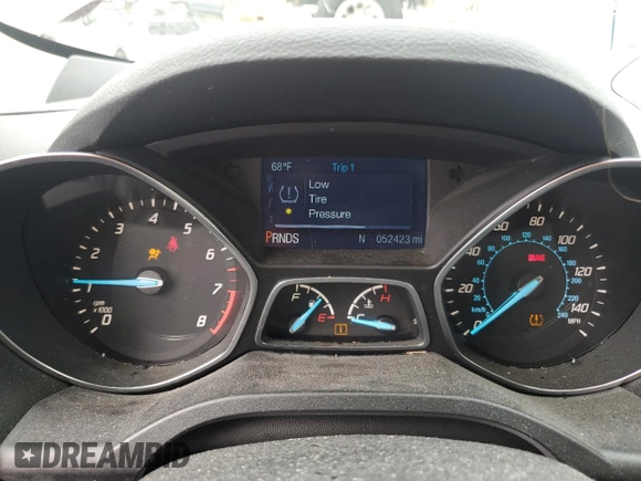 2015 Ford Escape S with VIN 1FMCU0F70FUA39660, listed as a Copart auction lot 55097025 with 52,423 mi miles and Salvage Title. Bid and sale history available at DreamBid. Image 9.