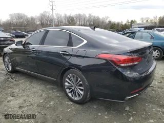 2015 Hyundai Genesis 3.8L with VIN KMHGN4JEXFU039273, listed as a Copart auction lot 45226855 with 0 mi miles and Salvage Title. Bid and sale history available at carsss.com. Image 2.