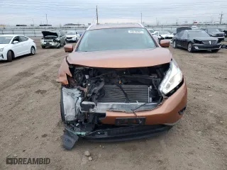 2017 Nissan Murano Platinum with VIN 5N1AZ2MH2HN102643, listed as a Copart auction lot 44619205 with 74,720 mi miles and Salvage Title. Bid and sale history available at carsss.com. Image 5.