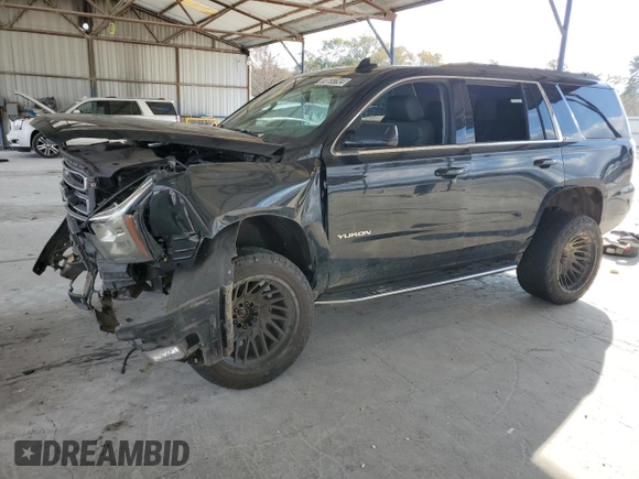2019 GMC Yukon SLT with VIN 1GKS2BKCXKR108358, listed as a Copart auction lot 83765624 with 127,724 mi miles and Salvage Title. Bid and sale history available at carsss.com. Image 1.