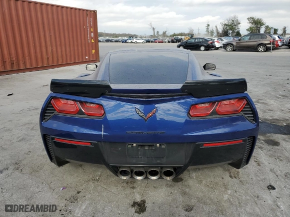 2017 Chevrolet Corvette Grand Sport 1LT with VIN 1G1YW2D76H5101393, listed as a Copart auction lot 83498254 with 53,167 mi miles and Salvage Title. Bid and sale history available at carsss.com. Image 6.