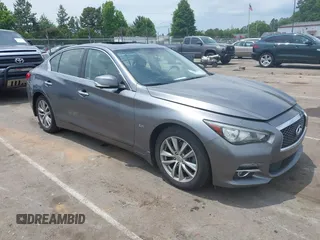 2017 Infiniti Q50 Premium z VIN JN1EV7AR3HM840309, wystawiony jako IAAI lot #42301106 z przebiegiem 90 177 mil mil oraz . Historia ofert i sprzedaży dostępna na DreamBid. Obrazek 1.