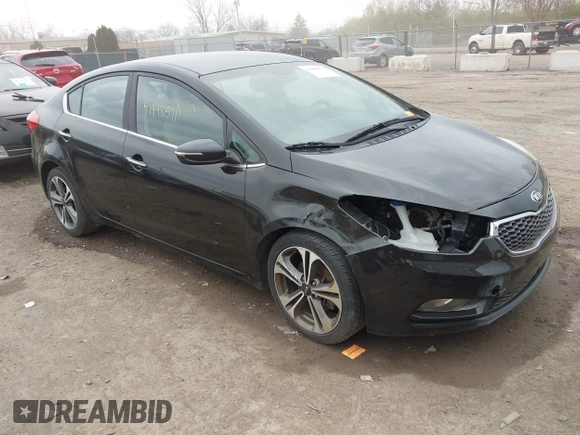 2016 Kia Forte EX with VIN KNAFX4A87G5473485, listed as a IAAI auction lot 41998571 with 133,999 mi miles. Bid and sale history available at carsss.com. Image 1.
