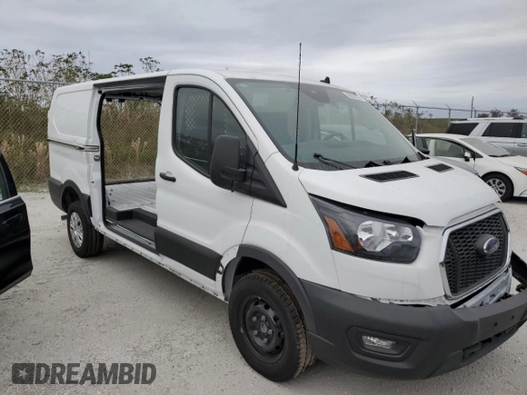 2024 Ford Transit Cargo with VIN 1FTBR1Y88RKA33408, listed as a Copart auction lot 75762044 with Not Provided miles and Clean Title. Bid and sale history available at DreamBid. Image 4.