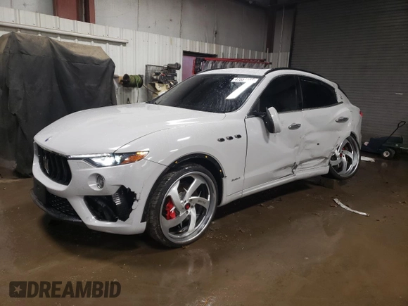 2019 Maserati Levante S with VIN ZN661YUS9KX313168, listed as a Copart auction lot 47557155 with 75,695 mi miles and Salvage Title. Bid and sale history available at carsss.com. Image 1.