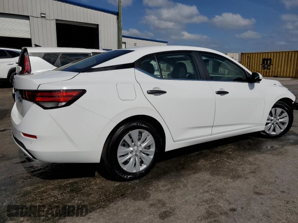 2025 Nissan Sentra S with VIN 3N1AB8BV6SY226576, listed as a Copart auction lot 54365435 with 7,478 mi miles and Non Repairable. Bid and sale history available at DreamBid. Image 3.