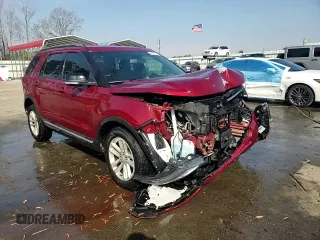 2017 Ford Explorer XLT with VIN 1FM5K7D81HGD34741, listed as a Copart auction lot 44147335 with 35,999 mi miles and Salvage title. Bid and sale history available at DreamBid. Image 14.
