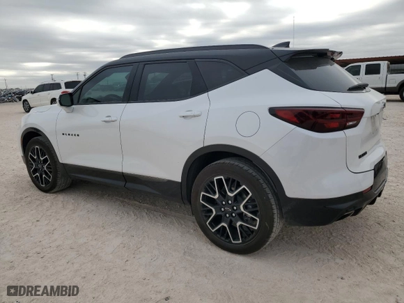2024 Chevrolet Blazer RS with VIN 3GNKBERS0RS210096, listed as a Copart auction lot 78945654 with 5,127 mi miles and Salvage Title. Bid and sale history available at carsss.com. Image 2.