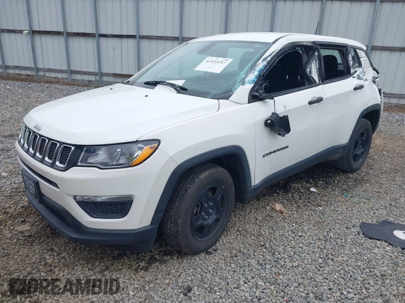 2020 Jeep Compass Sport z VIN 3C4NJCAB9LT218479, wystawiony jako IAAI lot #41533257 z przebiegiem 119 963 mil mil oraz . Historia ofert i sprzedaży dostępna na DreamBid. Obrazek 2.