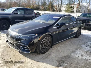 2022 Mercedes-Benz EQS with VIN W1KCG4EB8NA020966, listed as a Copart auction lot 41589965 with 9,507 mi miles and Salvage Title. Bid and sale history available at carsss.com. Image 1.