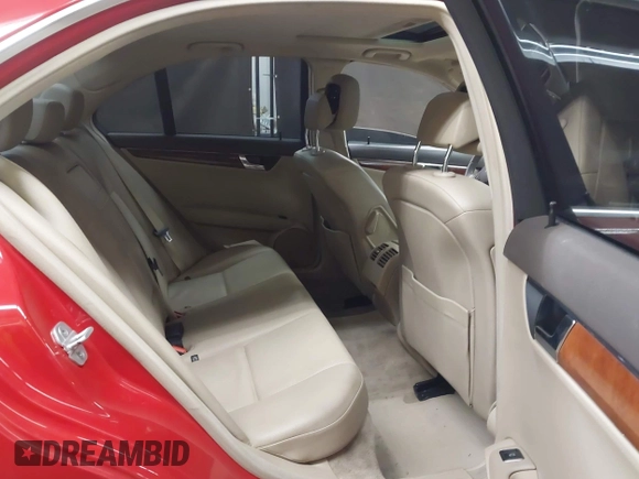 2011 Mercedes-Benz C-Class C 300 Sport with VIN WDDGF5EB1BA460727, listed as a IAAI auction lot 42042041 with 126,507 mi miles. Bid and sale history available at carsss.com. Image 8.
