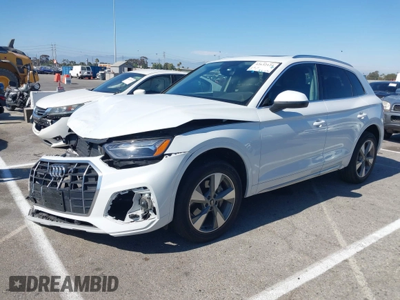 2023 Audi Q5 Premium Plus with VIN WA1BBAFY7P2167227, listed as a IAAI auction lot 42632124 with 17,065 mi miles and . Bid and sale history available at DreamBid. Image 18.